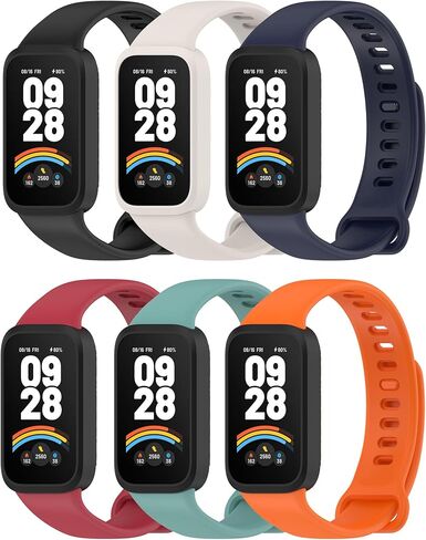BabyValley متوافق مع Xiaomi Smart Band 9 Active Bands، حزام سيليكون ناعم مسامي مقاوم للماء لـ Xiaomi Smart Band 9 Active in Saudi Arabia