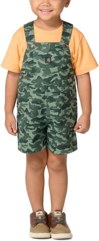 Carhartt baby-boys 2-piece Short Sleeve T-shirt & Canvas Camo Shortall Set in Kuwait