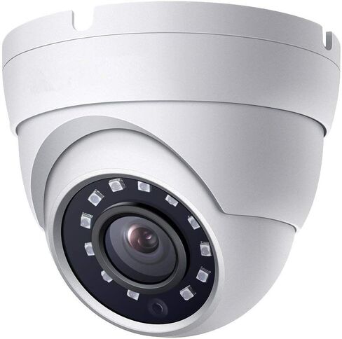 Real HD 2MP Dome TVI AHD CCTV Surveillance Security Camera, 2.8mm 100° Wide Viewing Angle, 1080P Dome Camera, 65ft Night Vision, Outdoor, Compatible with Analog TVI AHD CVI DVR, Full Metal Housing in Kuwait