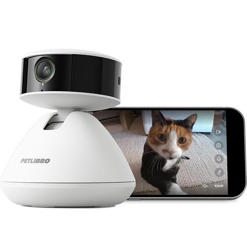 PETLIBRO 90-Day AI Trial Pet Camera Indoor with Phone App, 360° Pan Tilt Dog Camera&Cat Cameras, Indoor Camera WiFi Camera with AI Detection&Recognition, Home Cameras Indoor, Night Vision, 2-Way Audio in Kuwait