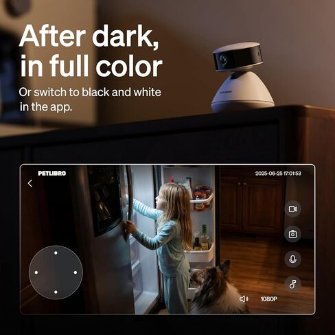 PETLIBRO 90-Day AI Trial Pet Camera Indoor with Phone App, 360° Pan Tilt Dog Camera&Cat Cameras, Indoor Camera WiFi Camera with AI Detection&Recognition, Home Cameras Indoor, Night Vision, 2-Way Audio in Kuwait