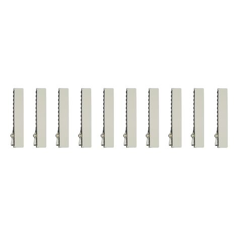 Alligator Hair Clips, Hair Clips, Thickened,30 Pcs, Silver, Flat, Metal for Clips for DIY Hairpins, Salon, Hair Bows (Silver, 1.77 x 0.39 inch) in Saudi Arabia