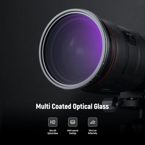NEEWER 67mm True Colors Hard Stop Variable ND Filter ND2-32 (1-5 Stops) Limited Neutral Density Filter, Multi Coated HD Optical Glass/No X Cross/Aluminum Frame/Water/Scratch/Fingerprint Resistant in Saudi Arabia