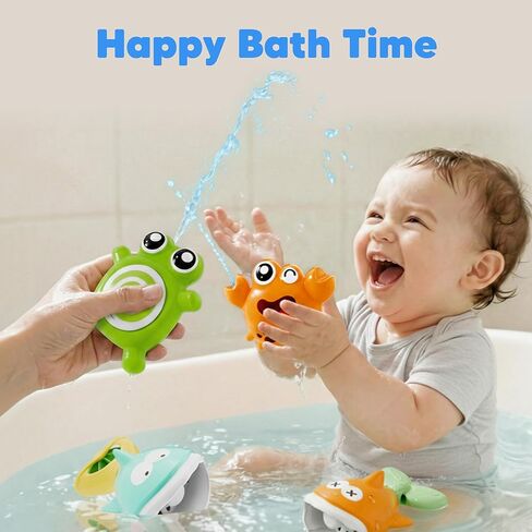 iPlay, iLearn Baby Fishing Bath Toy, Toddler Bathtub Magnetic Fishing Game W/Pole Net Fish Water Squirt Animal, Kid Shower Bathtime for Pool Play, Birthday Gift 6 12 18 Month 1 2 3 Year Old Boys Girls in Kuwait