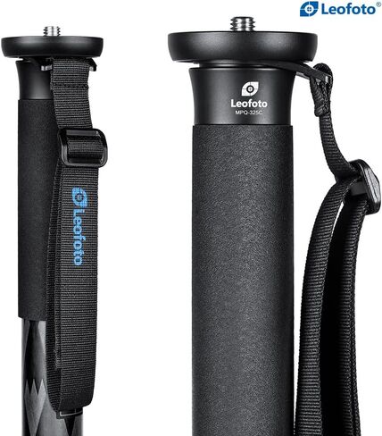 Leofoto MPQ-325C Water Sand-Proof Camera Camo Monopod Stand Kit w Case, Replacement Foot,Knob Handle & Silicone Handle, 65" 5-Sec Carbon Fiber Video Travel Monopod for Sony/Canon/Nikon/Max.Load 33lb in Saudi Arabia
