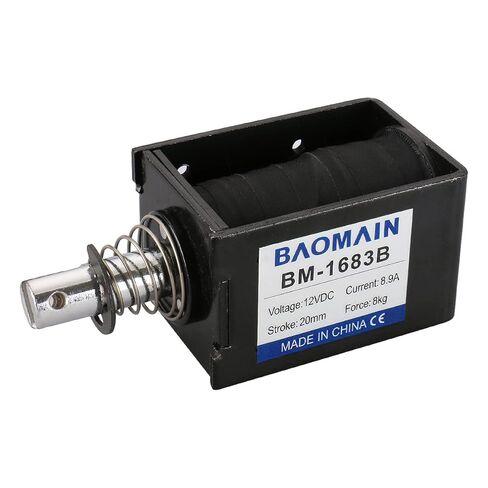 باوماين الملف اللولبي الكهربائي BM-0530B DC 12V 1A 10mm 5N PushPull in Kuwait
