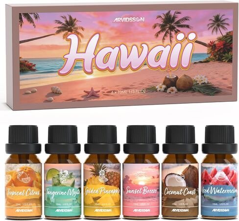 Autumn Essential Oils Set, ARVIDSSON Fall Fragrance Oil - Autumn Wreath, Cinnamon, Pumpkin Spice, Snickerdoodle, Spiced Cider, Forest Pine Essential Oil Gift Set in Saudi Arabia