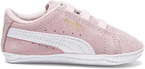 حذاء رياضي PUMA للفتيات الرضع من الجلد السويدي الكلاسيكي سهل الارتداء كاجوال - وردي in Kuwait
