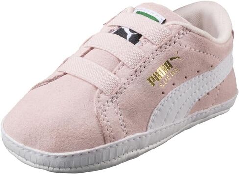 PUMA Infant Girls Suede Classic Crib Slip On Sneakers Shoes Casual - Pink in Saudi Arabia