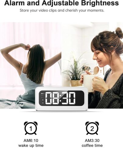 كاميرا ساعة ذكية، كاميرا أمان واي فاي 5G و2.4G داخلية، كاميرات 2K لأمن المنزل، كاميرا مربية 3 في 1 مع منبه، رؤية ليلية ملونة كشف الحركة البشرية، تسجيل SD محلي in Kuwait