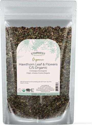 Organic Hawthorn Leaf & Flower C/S - 4 oz (SWB209350-34) in Saudi Arabia