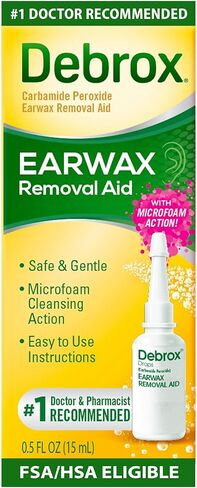 Debrox Earwax Removal Drops Earwax, 0.5 Fl Oz (Pack of 2) in Saudi Arabia