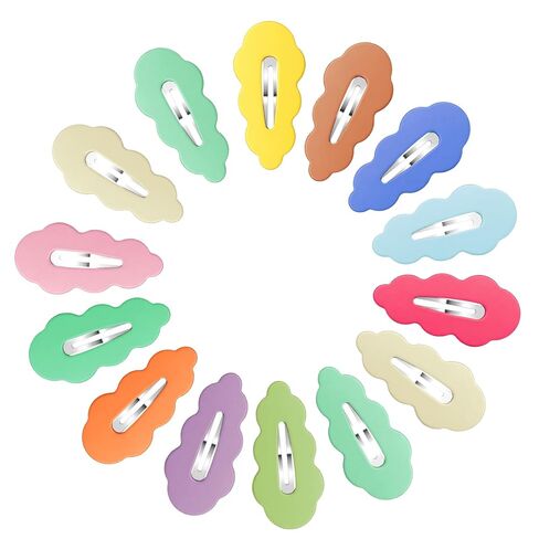 40pcs Candy Colored Snap Hair Clips for Little Girl Non Slip Barrettes Hairpin Accessories Cute Baby Barrettes Rainbow Colorful Snap Hair Clips for Women Baby Girl Teens Infant Toddler Kids in Kuwait