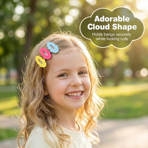 40pcs Candy Colored Snap Hair Clips for Little Girl Non Slip Barrettes Hairpin Accessories Cute Baby Barrettes Rainbow Colorful Snap Hair Clips for Women Baby Girl Teens Infant Toddler Kids in Kuwait