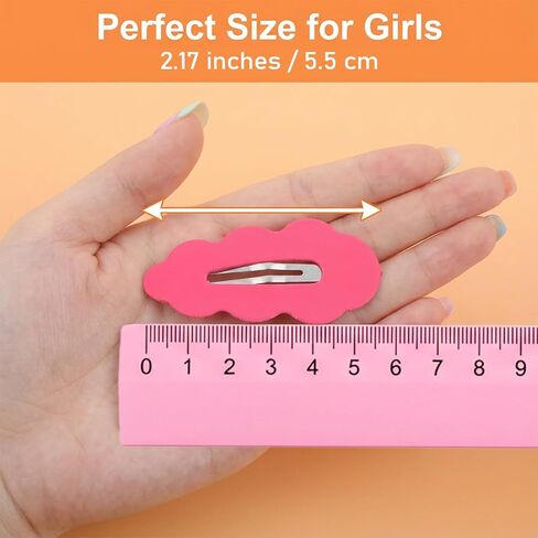 40pcs Candy Colored Snap Hair Clips for Little Girl Non Slip Barrettes Hairpin Accessories Cute Baby Barrettes Rainbow Colorful Snap Hair Clips for Women Baby Girl Teens Infant Toddler Kids in Kuwait