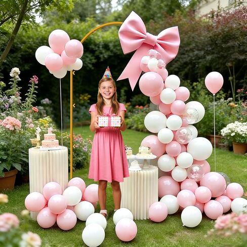 Wedding Arch Backdrop Stand, Gold Metal, Set of 2, 7.2FT and 6FT, for Birthday Party, Baby Shower, Graduation, Photo Booth, Balloon Floral Decoration in Saudi Arabia