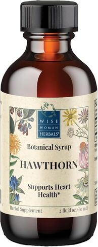 Wise Woman Herbals - سائل مستخلص توت الزعرور - مستخلص قوة إضافية 4: 1 - خالي من الكحول - لصحة القلب والأوعية الدموية ووظيفة القلب - 2 أونصة in Kuwait