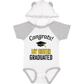 inktastic Congrats My Sister Graduated with Cap Baby Bodysuit in Kuwait