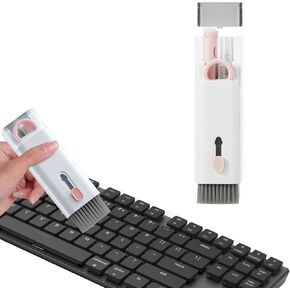 7 in 1 Laptop Cleaning Kit Keyboard Cleaner,Computer Screen Cleaning Brush Tool,Computer Tools Kit Corner Gap Duster Keycap Puller(Color:Grey) in Kuwait