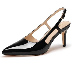 IDIFU IN3 Slingback Kitten Heels Womens Dress Shoes Closed Pointed Toe Heel Sexy Stiletto Ankle Strap Comfortable Formal Elegant Wedding Bride Prom Party Work Dressy Pumps in Kuwait
