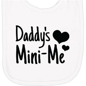 inktastic Daddy's Mini-Me Newborn Bib in Kuwait