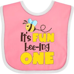 inktastic It's Fun Bee-ing One- Cute Bee First Birthday Baby Bib in Kuwait