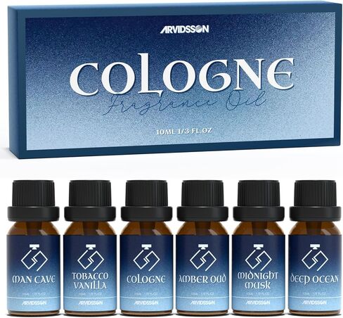 Autumn Fragrance Oil Set, ARVIDSSON Fall Essential Oils Gift Set - Pumpkin Spice, Cinnamon, Spiced Cider, Snickerdoodle, Autumn Wreath, Forest Pine in Saudi Arabia