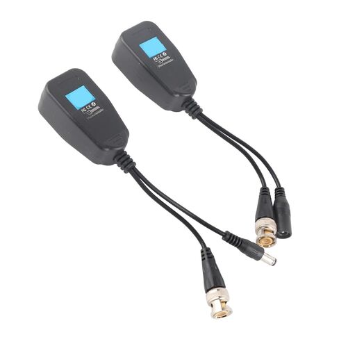 زوج واحد من جهاز إرسال واستقبال فيديو Balun، CCTV BNC Passive Balun، HD CVI TVI AHD متوافق مع مناعة الضوضاء 60 ديسيبل، مثالي لنظام كاميرا الأمان ويوفر تكلفة الكابل in Kuwait