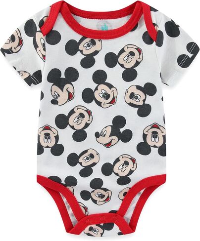 Disney Mickey Mouse Baby Boys Bodysuit with Bib and Pants 3 Piece Set for Newborn Infants in Saudi Arabia