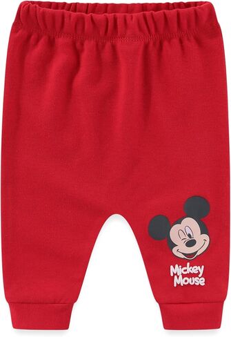 Disney Mickey Mouse Baby Boys Bodysuit with Bib and Pants 3 Piece Set for Newborn Infants in Saudi Arabia