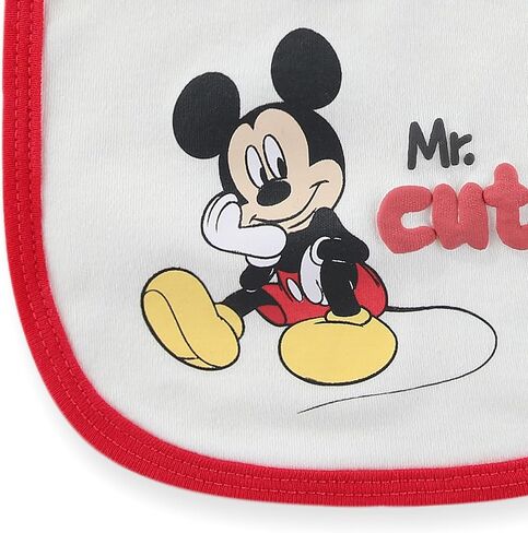 Disney Mickey Mouse Baby Boys Bodysuit with Bib and Pants 3 Piece Set for Newborn Infants in Saudi Arabia