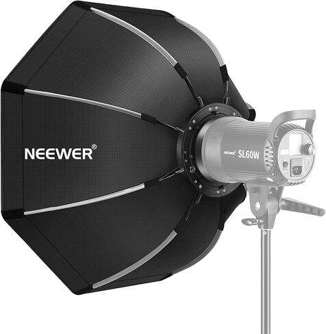 NEEWER 35.4''/90cm Octagonal Softbox Quick Release, with Bowens Mount, Carrying Bag Compatible with Neewer CB60 CB100 CB150 Vision 4 S101-300W/400W and Other Bowens Mount Light -SF-RPBO36 in Kuwait