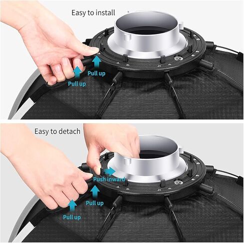 NEEWER 35.4''/90cm Octagonal Softbox Quick Release, with Bowens Mount, Carrying Bag Compatible with Neewer CB60 CB100 CB150 Vision 4 S101-300W/400W and Other Bowens Mount Light -SF-RPBO36 in Kuwait