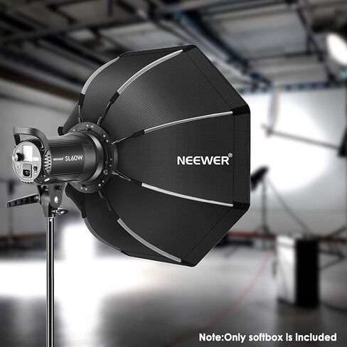 NEEWER 35.4''/90cm Octagonal Softbox Quick Release, with Bowens Mount, Carrying Bag Compatible with Neewer CB60 CB100 CB150 Vision 4 S101-300W/400W and Other Bowens Mount Light -SF-RPBO36 in Kuwait