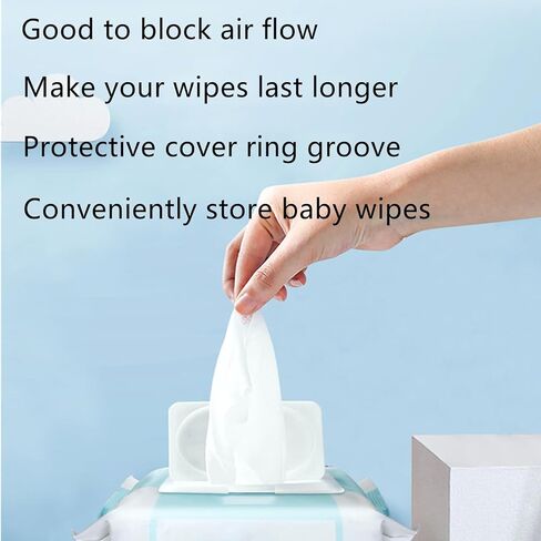 5 Pack Wipe Holder Wipes Flip Lid Reusable Wipe Dispenser Cover Travel Wipes Case for Water Wipe Packs Portable Pouch Travel Wet Tissues Paper Towel Holder Countainer in Kuwait