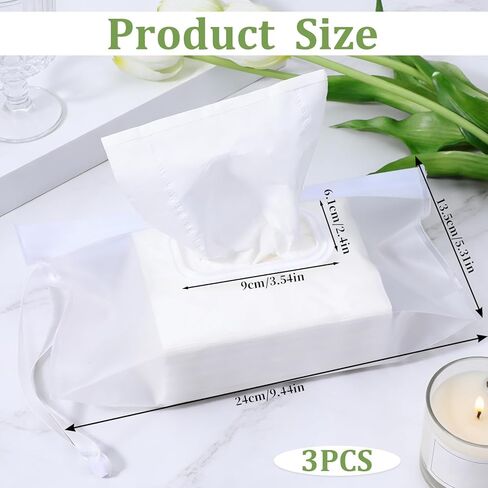 JJUNW 3 PCS Baby Wipes Dispenser Holder, Portable Reusable Wipes Pouch Waterproof & Dustproof Refillable Baby Wet Wipes Pouch Container Wipe Travel Case Keeps Wipes Fresh in Kuwait