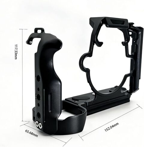 Camera Cage for GH7/GH6, A Lightweight Aluminum Stabilizer with A Cold Shoe Mount, Arca-Swiss Quick-Release Plate, and 1/4-inch Threaded Hole, Suitable for Gimbals and Video Shooting (Titanium) in Kuwait