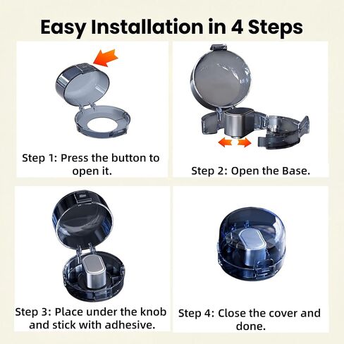 5PCS Stove Knob Safety Covers Gas Knob Covers Heat-Resistant Child-Proof Gas Stove Knob Covers 8.98x5.43cm Oven Lock Knob Covers Oven Knob Covers for Kids and Pets in Kuwait