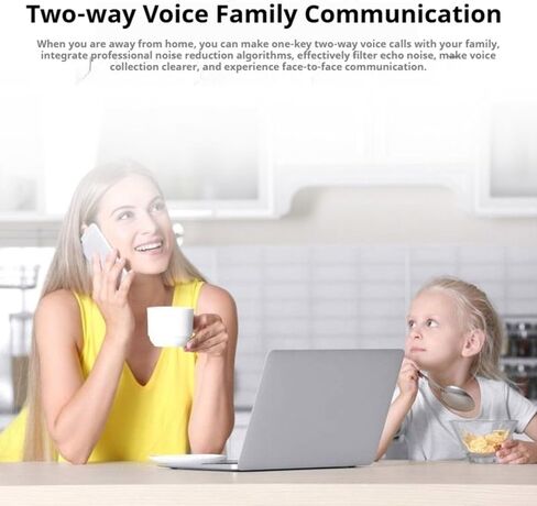 1080P HD Indoor Security Camera, 360° Pan/Tilt WiFi Smart Camera with Night Vision, 2-Way Audio, Motion Detection, Pet Camera/Baby Monitor with Phone App, Cloud/TF Card Storage in Kuwait