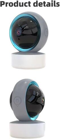 1080P HD Indoor Security Camera, 360° Pan/Tilt WiFi Smart Camera with Night Vision, 2-Way Audio, Motion Detection, Pet Camera/Baby Monitor with Phone App, Cloud/TF Card Storage in Kuwait