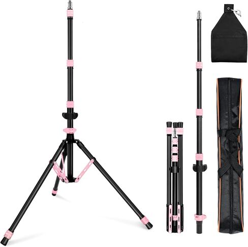 Light Stand Photography, 6.5ft/200cm Removable Center Column Tripod Stand with Storage Bag & Sandbag, 2-in-1 Portable Aluminum Tripod Light Stand for Video Lighting, Flash, Strobe, Softbox in Saudi Arabia