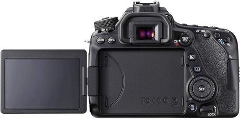 حزمة كاميرا Canon EOS 80D DSLR | مستشعر APS-C بدقة 24.2 ميجابكسل، والتركيز البؤري التلقائي CMOS ثنائي البكسل، ومعالج DIGIC 6 وشاشة لمس متغيرة الزاوية | رائع للفيديو ومدونات الفيديو (1263C004) + بطاقة سعة 64 جيجابايت + حقيبة كاميرا + بطارية in Kuwait
