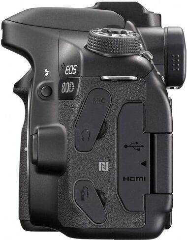 حزمة كاميرا Canon EOS 80D DSLR | مستشعر APS-C بدقة 24.2 ميجابكسل، والتركيز البؤري التلقائي CMOS ثنائي البكسل، ومعالج DIGIC 6 وشاشة لمس متغيرة الزاوية | رائع للفيديو ومدونات الفيديو (1263C004) + بطاقة سعة 64 جيجابايت + حقيبة كاميرا + بطارية in Kuwait