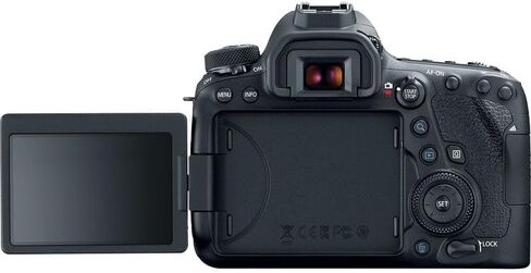 حزمة كاميرا Canon EOS 6D Mark II DSLR | مستشعر كامل الإطار 26.2 ميجابكسل، Dual Pixel CMOS AF، شاشة لمس متغيرة الزاوية وفيديو عالي الدقة | رائع للصور الشخصية والسفر (1897C002) + بطاقة سعة 64 جيجابايت + حقيبة + بطارية in Kuwait