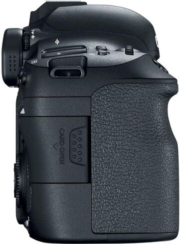 حزمة كاميرا Canon EOS 6D Mark II DSLR | مستشعر كامل الإطار 26.2 ميجابكسل، Dual Pixel CMOS AF، شاشة لمس متغيرة الزاوية وفيديو عالي الدقة | رائع للصور الشخصية والسفر (1897C002) + بطاقة سعة 64 جيجابايت + حقيبة + بطارية in Kuwait