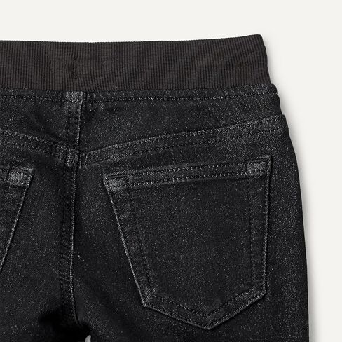 Amazon Essentials Unisex Babies' Soft Stretch Pull-On Jeans, Black Wash, 2T in Kuwait
