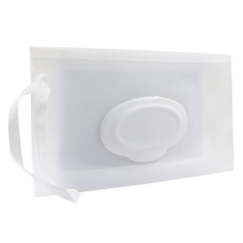 2Pcs Wet Wipes Pouches, Travel Wet Wipes Dispensers Reusable Cases, Portable Wipe Carrying Pouches(Translucent) in Saudi Arabia