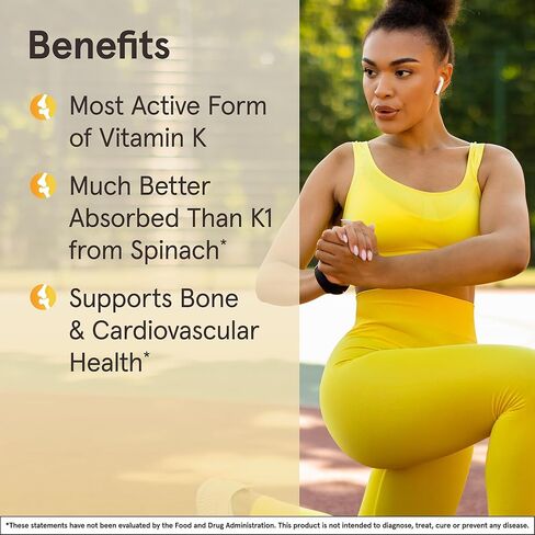 Jarrow Formulas MK-7 180 mcg - Bioactive Form of Vitamin K2 - 30 Servings (Softgels) - For Bone & Cardiovascular Health - Vitamin K2 MK-7 Dietary Supplement - K2 Vitamin Supplement MK-7 - Gluten Free in Saudi Arabia