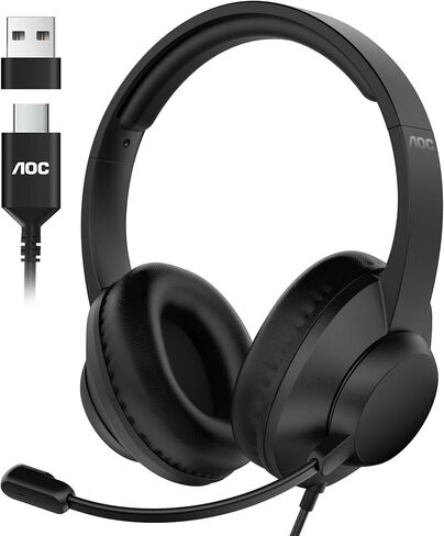 AOC Laptop Headphones with Microphone USB Headset in Saudi Arabia