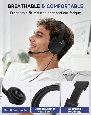AOC Laptop Headphones with Microphone USB Headset in Saudi Arabia